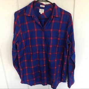 J Crew Boyfit Flannel Button Down